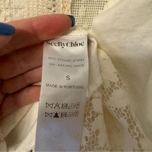 See by Chole bell sleeve lace top - Picture 4 of 4